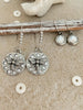 French Bee Silver Rhinestone Drop Earrings