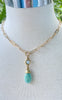 Amazonite Teardrop Necklace