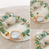 Multi Color Blue Green Cream Bracelet