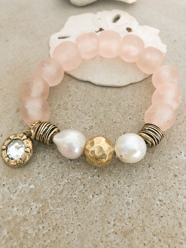 Pretty In Pink Charm Bracelet