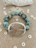 Chunky Turquoise Peace Bracelet