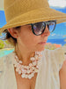 Island Chic Pink Conch Triple Layer Necklace