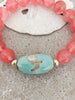 Watermelon & Aqua Bracelet