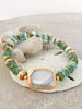 Multi Color Blue Green Cream Bracelet