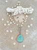 Pearl & Aqua Soldered Pendant Necklace