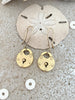 Gold Padlock Earrings