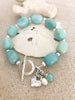 Coastal Chic Amazonite Charm Bracelet