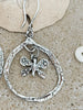 Sterling Silver Butterfly Hoop Earrings