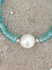 Summer Dream Bracelet - Aqua and Pearl