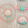 Summer Dream Necklace & Bracelet - Watermelon and Aqua