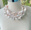 Island Chic Pink Conch Triple Layer Necklace
