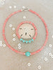 Summer Dream Necklace & Bracelet - Watermelon and Aqua