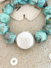 Chunky Agate Pearl Statement Bracelet